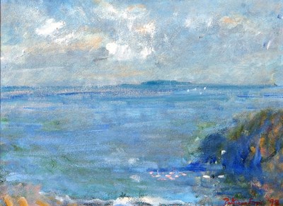 Lot 103 - Patricia Espir (1934-1999), "Distant Wales",...