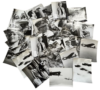 Lot 64 - A collection of black and white film stills...
