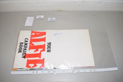 Lot 227 - ALFIE CAMPAIGN BOOK TOGETHER WITH FOUR KINDS...