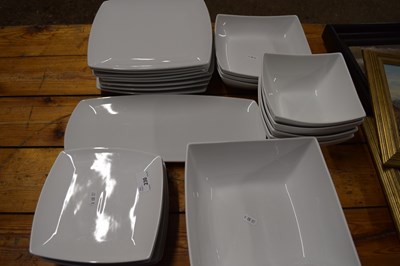 Lot 230 - QUANTITY OF MODERN WHITE GLAZED DINNER WARES