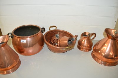 Lot 236 - MIXED LOT COMPRISING SEVEN VARIOUS COPPER...