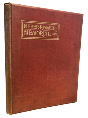 Lot 519 - HEBER RIMMER MEMORIAL [Architect and...