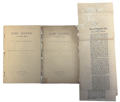 Lot 1155 - J CUMING WALTERS: JANE AUSTEN: A CENTENARY...