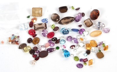 Lot 212 - A mixed lot of assorted loose gemstones: to...