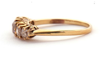 Lot 41 - A five stone diamond ring, the five graduated...