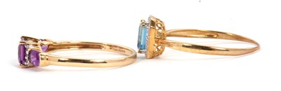 Lot 53 - Two 9ct gemset rings: to include a 9ct topaz...