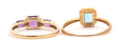 Lot 53 - Two 9ct gemset rings: to include a 9ct topaz...