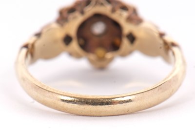 Lot 42 - A 9ct split pearl and diamond ring, the...