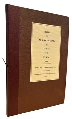 Lot 532 - JOHN LEWIS BURCKHARDT: TRAVELS OF M BURCKHARDT...