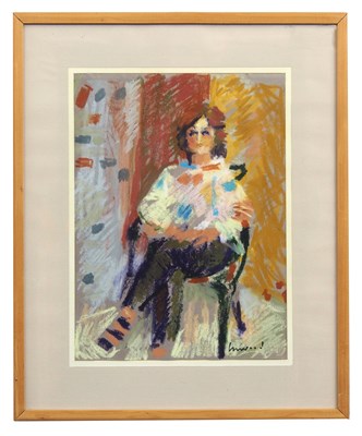 Lot 27 - Derek Inwood (2012-2025), Portrait of a seated...