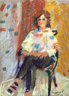 Lot 27 - Derek Inwood (2012-2025), Portrait of a seated...