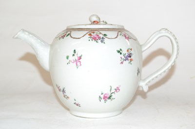Lot 210 - A late 18th Century Chinese porcelain teapot...