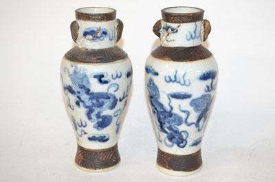 Lot 218 - A pair of late 19th Century Chinese porcelain...
