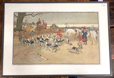 Lot 162 - Cecil Aldin (1870-1935), "The Fallowfield Hunt....