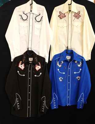 Lot 158 - Four men's American Country & Western shirts,...