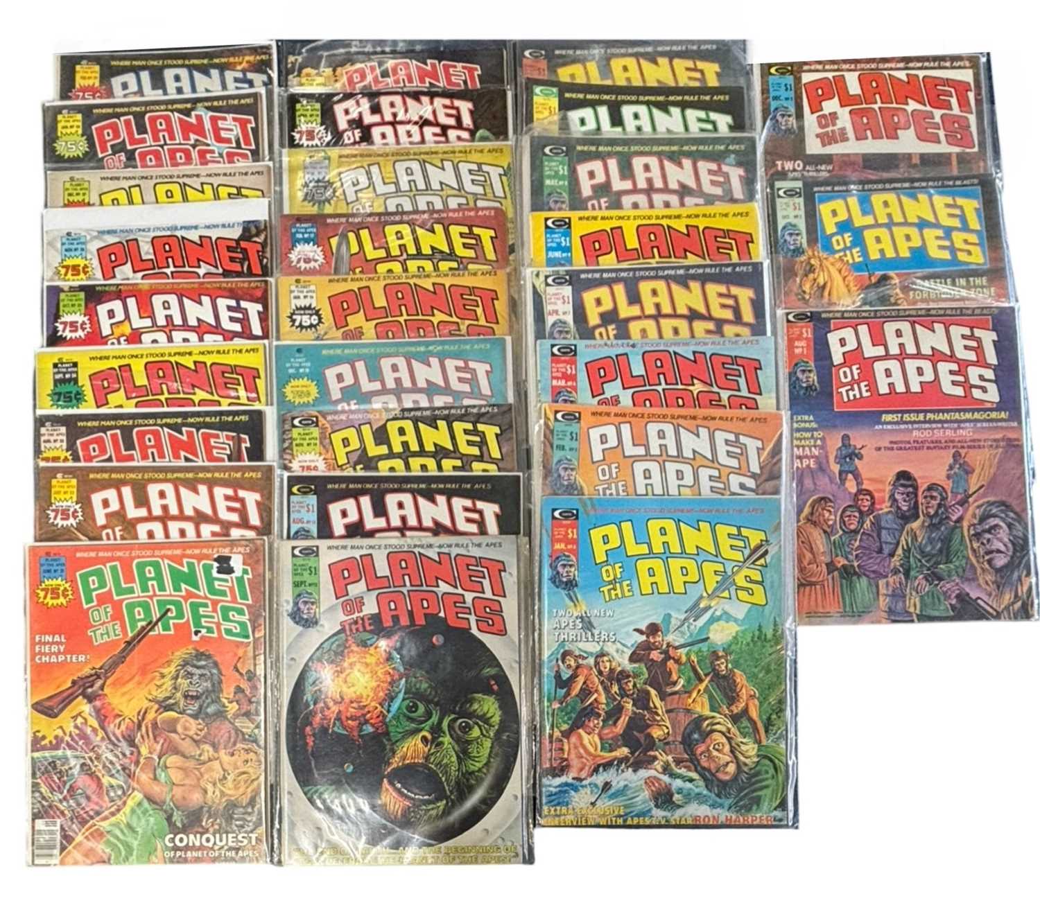 Lot 25 - PLANET OF THE APES, BY Curtis/Marvel, #1-29