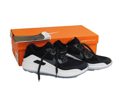 Lot 153 - A pair of Nike Air Zoom 90 Gold trainers, size...