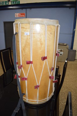 Lot 382 - Modern Tabor drum double ended with carrying...