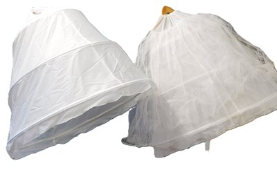 Lot 5 - Two modern hooped crinoline style petticoats,...