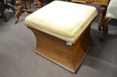 Lot 451 - A Victorian mahogany sarcophogus formed small...
