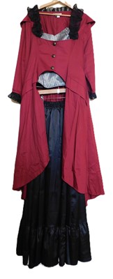 Lot 70 - A reproduction Victorian jacket and skirt, the...