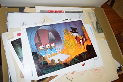 Lot 400 - FOLIO CONTAINING PRINTS, SKETCHES ETC TO...