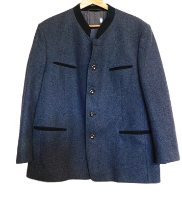 Lot 164 - An Austrian trachtenjacke, single breast grey...