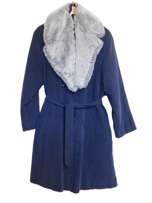 Lot 58 - A lady's Windsmoor navy blue trenchcoat,...