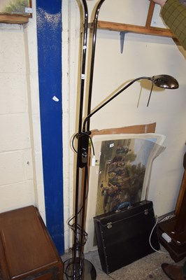 Lot 448 - MODERN FLOOR STANDING UPLIGHTER WITH SIDE LIGHTS