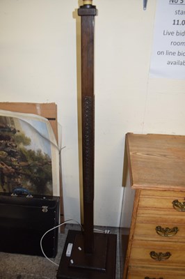 Lot 451 - 20TH CENTURY HARDWOOD STANDARD LAMP