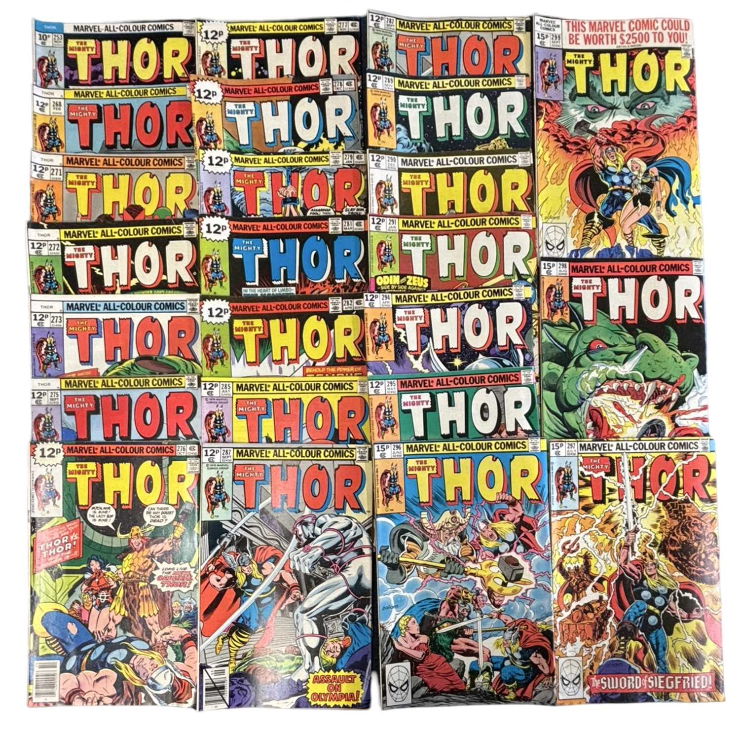 Lot 16 - THOR, #253, 268, 271- 273, 275-276, 278 - 279,...