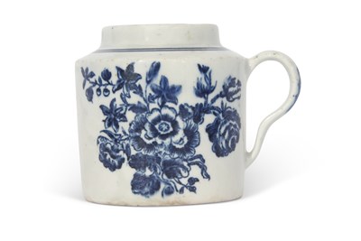 Lot 105 - Rare Lowestoft Porcelain Mustard Pot c.1775...