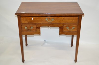 Lot 447 - A small 19th Century mahogany side table or...