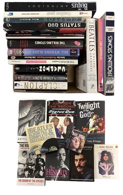 Lot 128a - ONE BOX: Rock'n'Roll interest books, including...