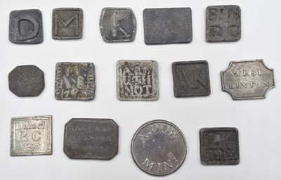 Lot 165 - Quantity of 18th century Scottich communion...