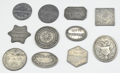 Lot 166 - Quantity of 19th century scottish communion...