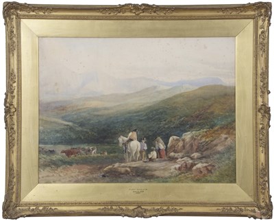 Lot 552 - David Cox Snr (British, 1783-1859), 'Cader...