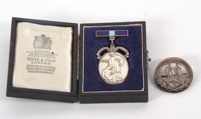 Lot 244 - Two silver medallions: to include a mid 20th...