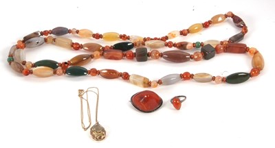 Lot 247 - A mixed lot: to include an oval citrine...