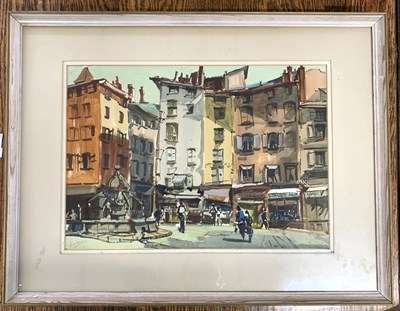 Lot 11 - Donald Bosher RI (1912-1977), "Le Puy, France",...