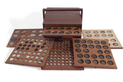Lot 343 - Large mainly UK coin collection housed in a 12-...