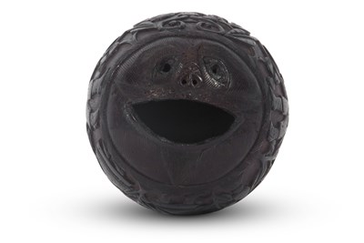 Lot 379 - An unusual antique carved coconut bugbear...