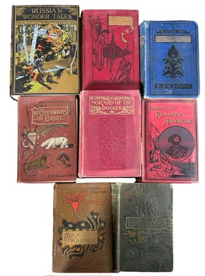 Lot 357 - DECORATIVE CLOTH CHILDREN'S NOVELS: 8 Titles:...