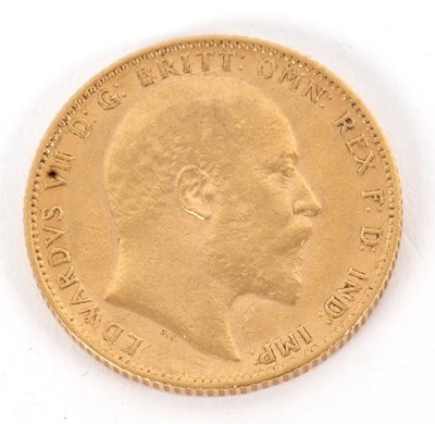Lot 199 - A 1902 gold sovereign, 8.0g