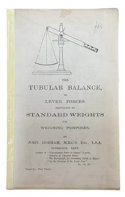 Lot 1352 - Pamphlet Only known copy; The tubular balance...