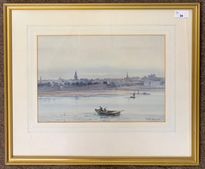 Lot 39 - Frank Watson Wood (1862-1953), 'Fishing off...