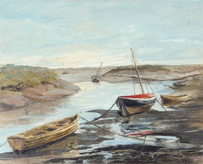 Lot 823 - Phillipa Leigh (British, Contemporary), "Boats...