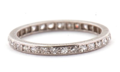 Lot 29 - A diamond eternity ring, the full hoop...