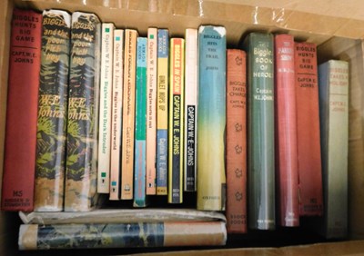 Lot 108 - One box: W E JOHNS: BIGGLES and other titles