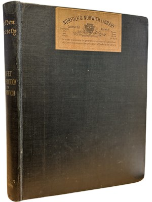 Lot 484 - WILLIAM HUDSON (Ed): [SELDEN SOCIETY] LEET...